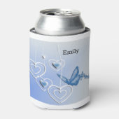 Schmetterling und Herz Dosenkühler (Kanne Vorderseite)