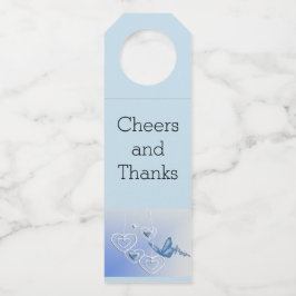 Schmetterling und Herz Flaschenanhänger