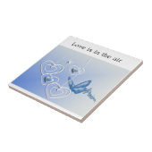 Schmetterling und Herz Fliese (Seite)