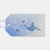 Schmetterling und Herz Geschenkanhänger (Rückseite Horizontal)