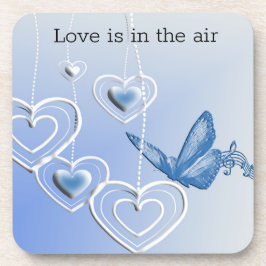 Schmetterling und Herz Getränkeuntersetzer