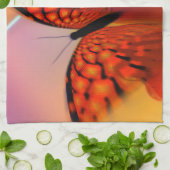 Schmetterling und Herz Handtuch (Gefaltet)