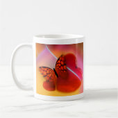 Schmetterling und Herz Kaffeetasse (Links)