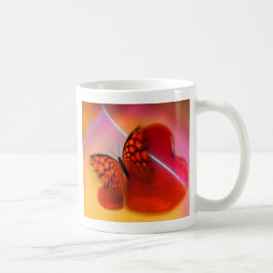 Schmetterling und Herz Kaffeetasse