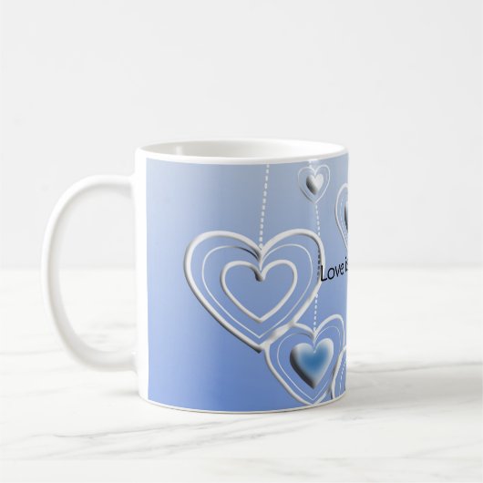 Schmetterling und Herz Kaffeetasse (Links)