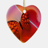 Schmetterling und Herz Keramikornament (Rechts)