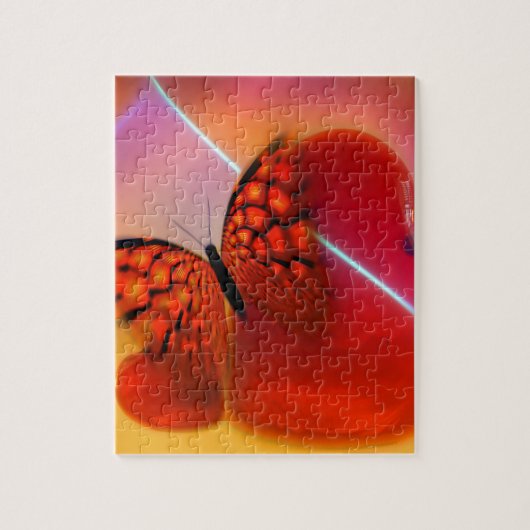 Schmetterling und Herz Puzzle (Vertikal)