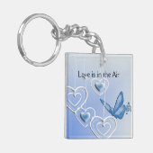 Schmetterling und Herz Schlüsselanhänger (Vorderseite links)