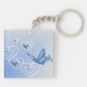 Schmetterling und Herz Schlüsselanhänger (Rückseite)