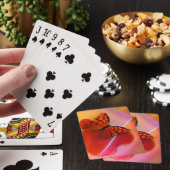 Schmetterling und Herz Spielkarten (In Situ)