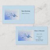 Schmetterling und Herz Visitenkarte (Vorne/Hinten)