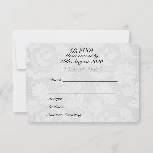 Schmetterling und Hochzeit RSVP Matte 3,5" x 5" (Rückseite)
