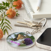 Schmetterling und Hummel Fotografisch Schlüsselanhänger (Vorderseite rechts)