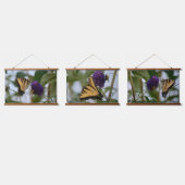 Schmetterling und Hummel Fotografisch Wandteppich Mit Holzrahmen (Dreifach)