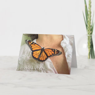 Schmetterling und ich-Grußkarte - Leere Innenseite Karte