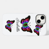 Schmetterling und Ihr Name Personalisiert Case-Mate iPhone Hülle (Rückseite (Horizontal))