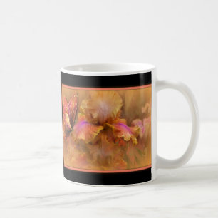 Schmetterling und Iris Kaffeetasse