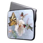 Schmetterling und Kolibris Laptopschutzhülle (Vorderseite Links)