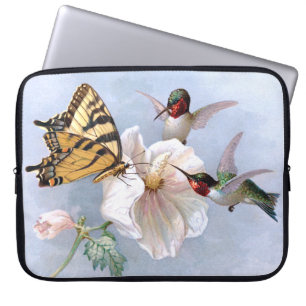 Schmetterling und Kolibris Laptopschutzhülle