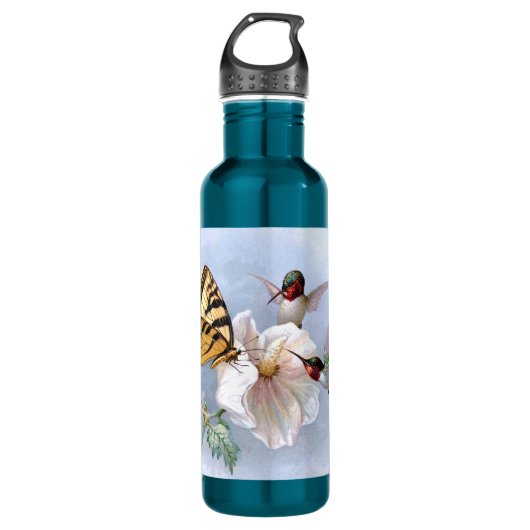 Schmetterling und Kolibris Trinkflasche (Vorderseite)