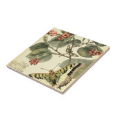 Schmetterling und Libelle mit roten Blume Fliese (Seite)