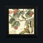 Schmetterling und Libelle mit roten Blume Geschenkbox<br><div class="desc">Vision Studio schuf diese faszinierende Szene eines Schmetterlings- und Libellenflatterns in der Nähe einer Gruppe roter Blume. Wenn Sie die Natur Liebe haben,  sollten Sie diesen Ausdruck für sich selbst bekommen. Es wäre auch ein phantastisches Geschenk für jemanden,  der in Ihrem Leben etwas Besonderes ist!</div>