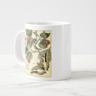 Schmetterling und Libelle mit roten Blume Jumbo-Tasse
