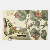 Schmetterling und Libelle mit roten Blume Küchentuch (Horizontal)
