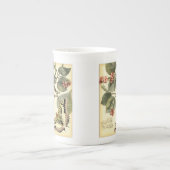 Schmetterling und Libelle mit roten Blume Porzellantasse (Vorderseite)