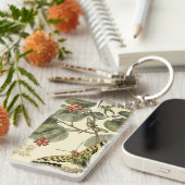 Schmetterling und Libelle mit roten Blume Schlüsselanhänger (Vorderseite rechts)