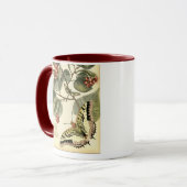 Schmetterling und Libelle mit roten Blume Tasse (Vorderseite Links)