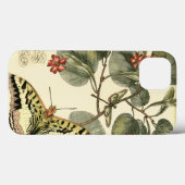 Schmetterling und Libelle mit roten Blumen Case-Mate iPhone Hülle (Rückseite (Horizontal))