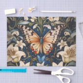 Schmetterling und Lilies Botanical Seidenpapier (Handwerk)