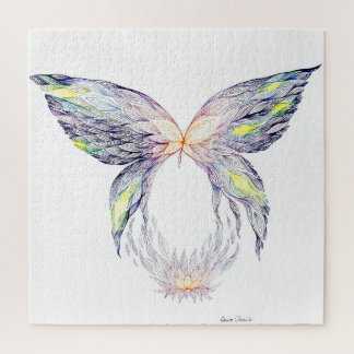Schmetterling und Lotus Puzzle