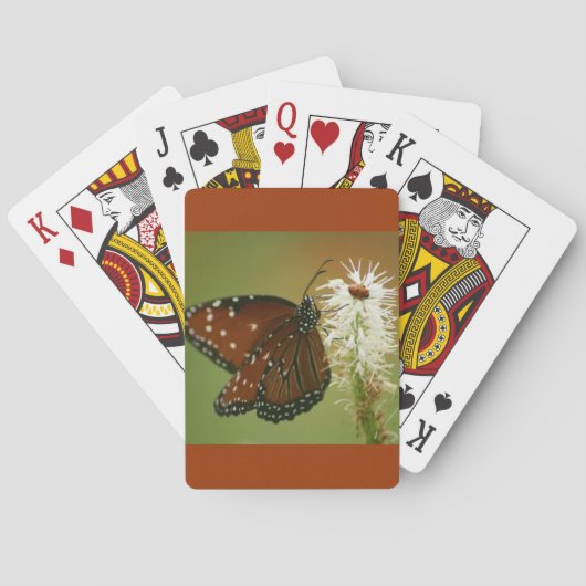 Schmetterling und Marienkäfer Spielkarten (Rückseite)
