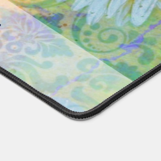 Schmetterling und Molkereien personalisiert Schreibtischunterlage (Ecke)