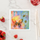 Schmetterling und Molkereien Serviette (Beispiel)