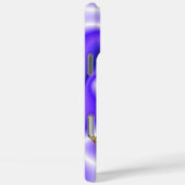 Schmetterling und Perlen auf lila Seide Case-Mate iPhone Hülle (Rückseite / Rechts)