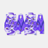 Schmetterling und Perlen auf lila Seide Geschenkschachtel (Ungefaltet)