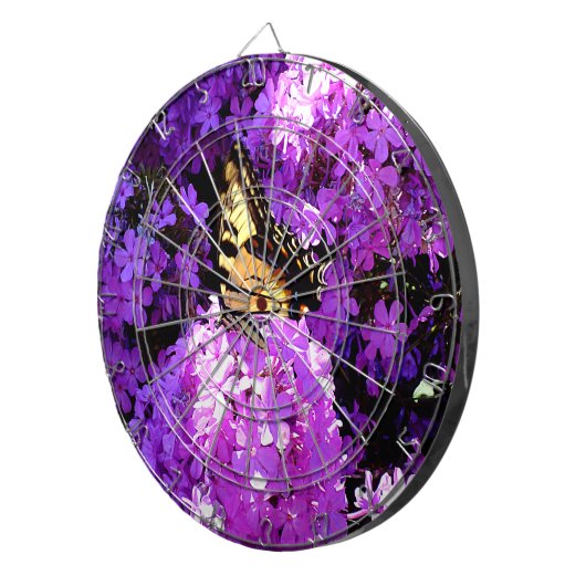 Schmetterling und Phlox Dartscheibe (Vorderseite rechts)