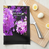 Schmetterling und Phlox, Ecclesiastes 3:11 Geschirrtuch (Viertel Falte)