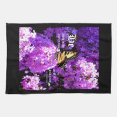 Schmetterling und Phlox, Ecclesiastes 3:11 Geschirrtuch (Horizontal)