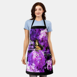 Schmetterling und Phlox, Ecclesiastes 3:11 Schürze