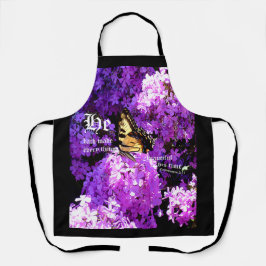 Schmetterling und Phlox, Ecclesiastes 3:11 Schürze
