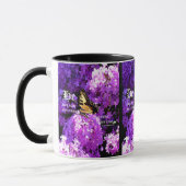 Schmetterling und Phlox, Ecclesiastes 3:11 Tasse (Links)