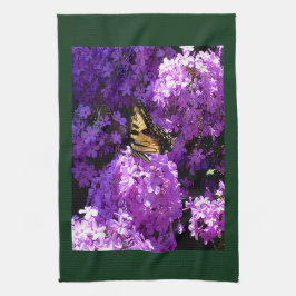 Schmetterling und Phlox Geschirrtuch