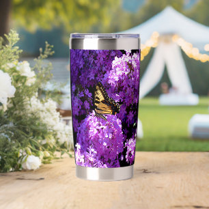 Schmetterling und Phlox Thermobecher