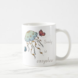 Schmetterling und Quallen Kaffeetasse