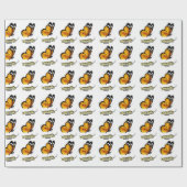 Schmetterling und Raupe Geschenkpapier (Flach)