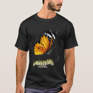 Schmetterling und Raupe T-Shirt